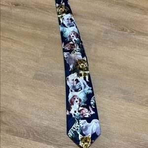 Steven Harris hand made dog tie.- Playful Canine Pattern